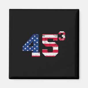 45³ Trump 2028 45 hoch drei dritte Amtszeit Präsid Magnet