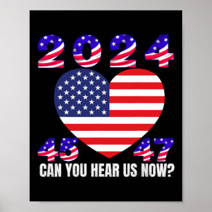 45 und 47 Präsident Donald Trump - Amerikanische F Poster
