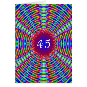 45e anniversaire Abstrait Trippy Swirls