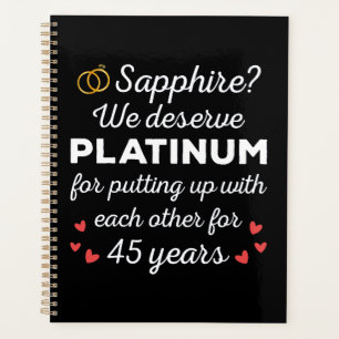 45e anniversaire du Mariage I - Sapphire Funny Cou