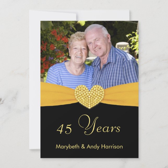 45e anniversaire - Faux Pocket - Invitations perso (Devant)