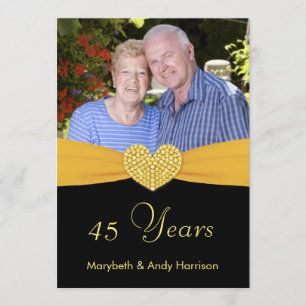 45e anniversaire - Faux Pocket - Invitations perso