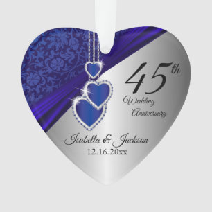 45e Sapphire Mariage Anniversaire Keepsaké