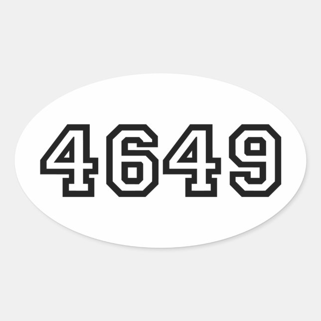 4649 Japanese Slang Yoroshiku Ovaler Aufkleber (Vorderseite)