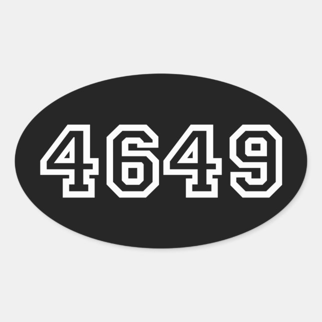 4649 Japanischer Slang Yoroshiku Oval Sticker (Vorderseite)