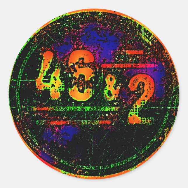 46 & 2 RUNDER AUFKLEBER (Vorderseite)