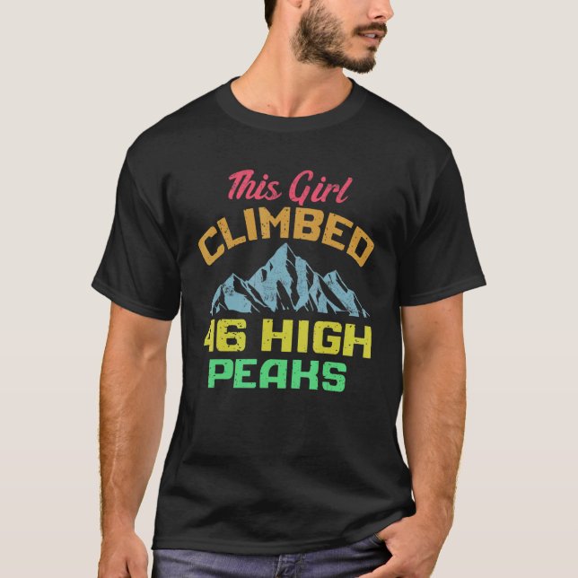 46 Adirondack Bergsee-Zauber Camping Wandern T-Shirt (Vorderseite)