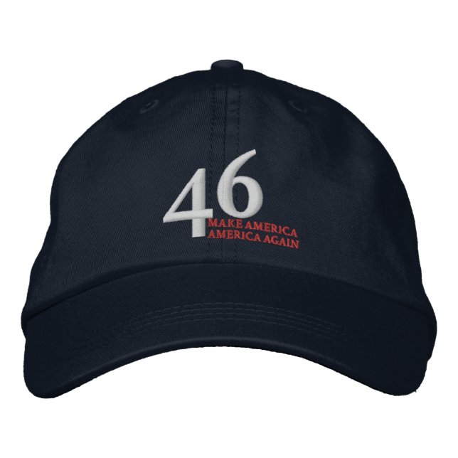 46 faites le casquette de nouveau brodé de (Devant)