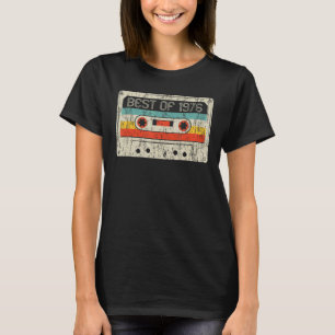 46. Geburtstag Best of 1976 Cassette Tape 46 Years T-Shirt
