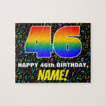 46. Geburtstag — Spaß, farbenfrohe Musiksymbole & 