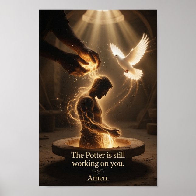 #46  Gehe im Glauben Inspirational /Potter Poster (Vorne)