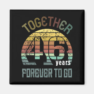 46. Hochzeitstag für Paare passend Magnet