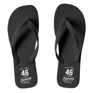 46 Jahre alt - 46. Geburtstag Funny Gift Flip Flops