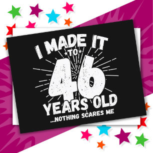 46 Jahre alter sarkastischer Meme Lustiger 46. Geb Postkarte