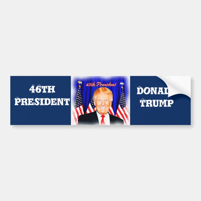 46. Präsident Donald Trump _ Autoaufkleber (Vorne)