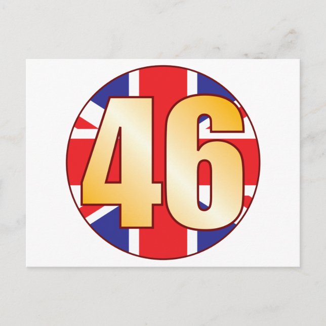 46 UK Gold Postkarte (Vorderseite)