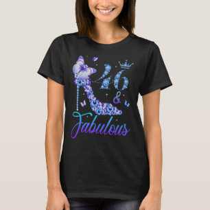 46 und fabelhafte Diamant High Heels glücklich 46. T-Shirt