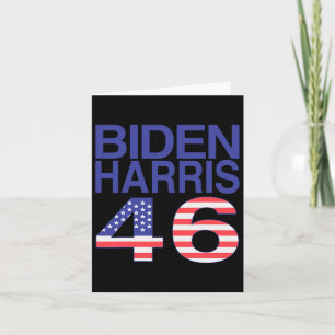 46 USA-Flagge - Biden Harris 46. Präsident - Patri Karte