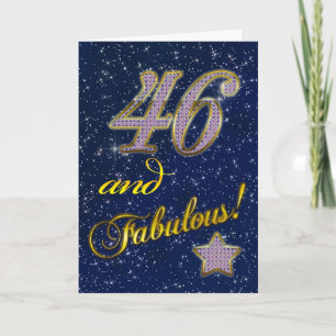 46e fête d'anniversaire Invitation
