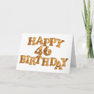 46th Birthday card for a Cookie Lover Karte