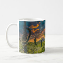 4792-2-Wüste Landschaft bei Sunset Kaffeetasse