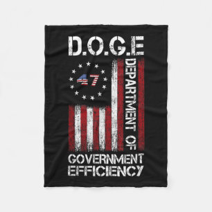 47 D.o.g.e Doge Ministerium für Regierungseffizien Fleecedecke