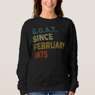 47. Geburtstag 47 Jahre alte Ziege seit Februar 19 Sweatshirt