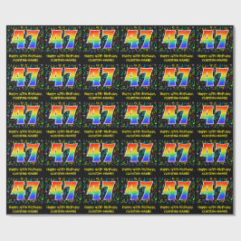47. Geburtstag: Farbige Musiksymbole, Regenbogen 4 Geschenkpapier