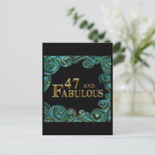47. Geburtstag Postkarte