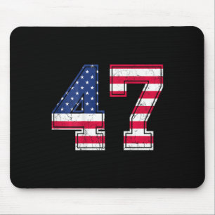 47 Geburtstags-Shirt USA-Flagge Sportsteam Jersey Mousepad