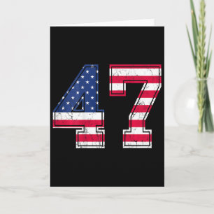 47 Geburtstags-Shirt Usa-Flagge Sportteam-Trikot C Karte
