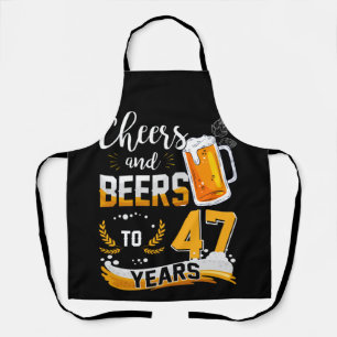 47. Geburtstagsparty Cheers & Biere bis 47 Jahre Schürze