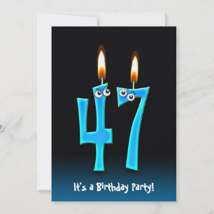 47. Geburtstagsparty Einladung