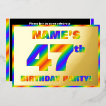 47. Geburtstagsparty — Spaß, Regenbogenspektrum "4
