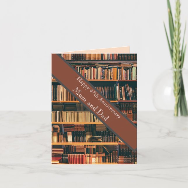 47. Hochzeitstag Karte (Vorderseite)