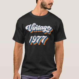 47 Jahre Altes Geschenk Männer Frauen Vintag 1977 T-Shirt