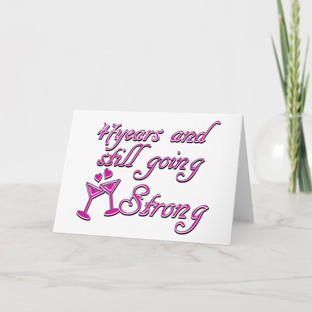 47. Jahrestagsentwürfe Karte (Vorderseite)