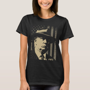 47. Jubiläum Usa-Flagge Retro abgenutzt Grunge T-Shirt