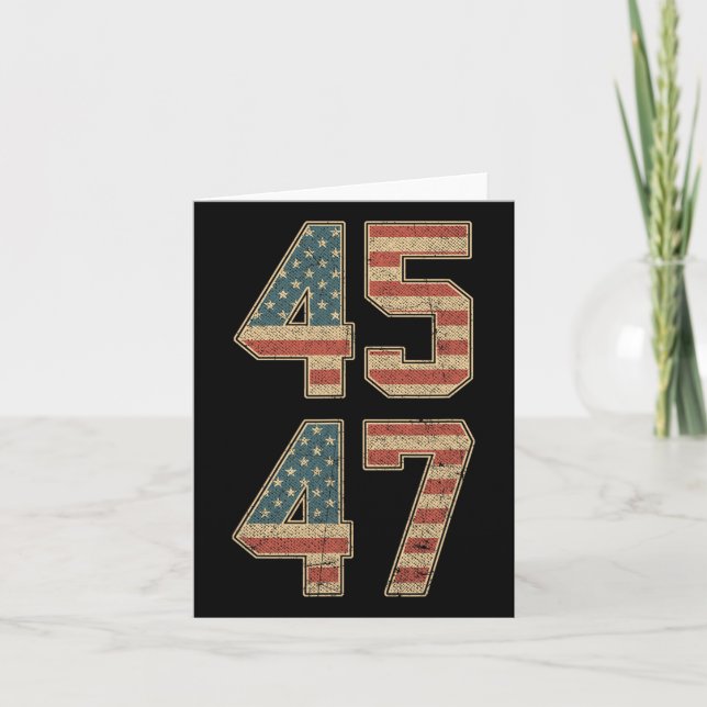 47. Präsident 45 47 Karte (Vorderseite)
