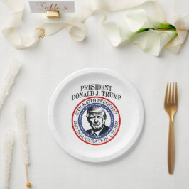 47. Präsident Donald Trump Einweihung Keepake Pappteller