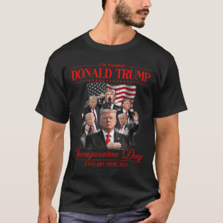 47. Präsident Einweihung des Staat Trump 202 T-Shirt