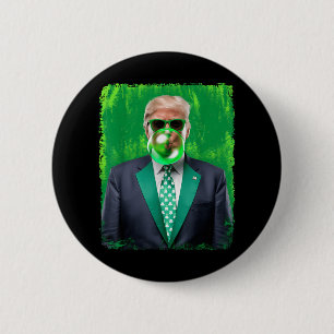 47. Präsident St Patricks Day Irish Trump B Button