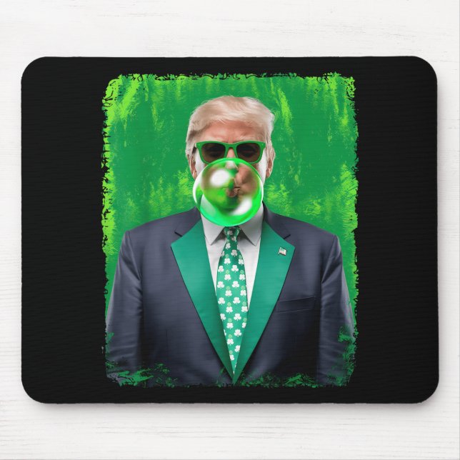 47. Präsident St Patricks Day Irish Trump B Mousepad (Vorne)
