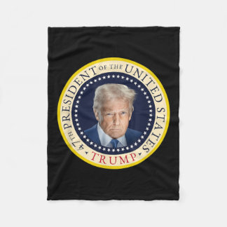 47. Präsident Trump Offiziell Portrait Siegel 4. Fleecedecke
