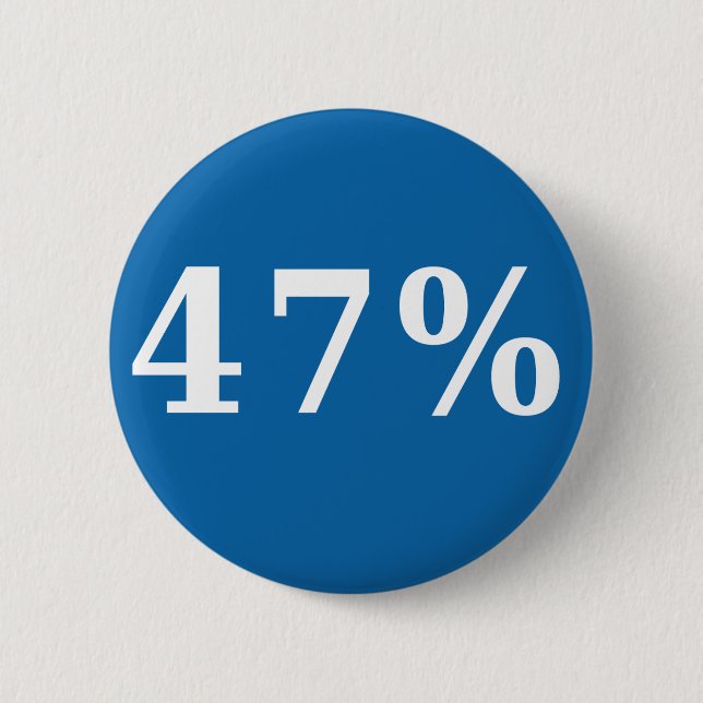 47 Prozent-Knopf Button (Vorderseite)