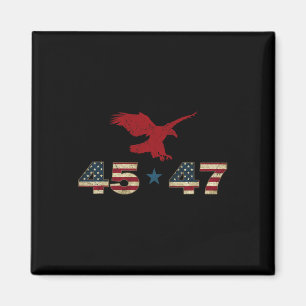 47 Trump 2024 Präsident Wahl Patriotic Eagle U Magnet