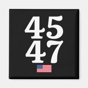 47 Trump 2024 US-amerikanische Flagge Magnet