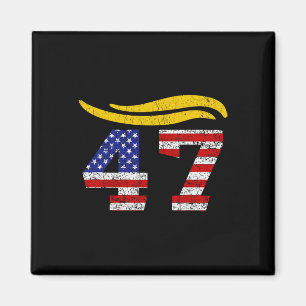47 Trump Hair Vintag Magnet