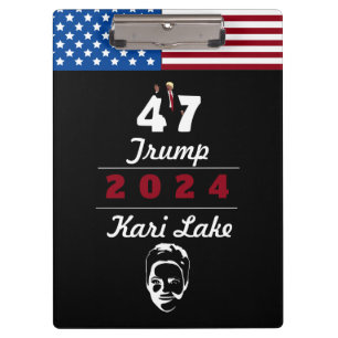 47 Trump Kari Lake 2024 Notebook Klemmbrett