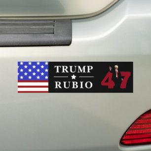 47 Trump Rubio 2024 Autoaufkleber